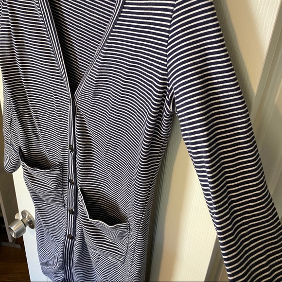 Striped Longline Cardigan - Picture 3 of 4